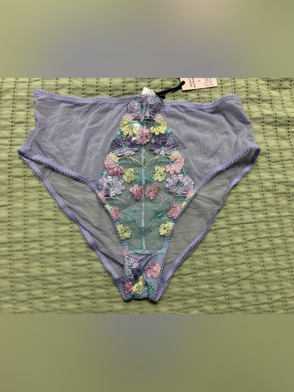 Luna Pastel Embroidered high wasted brief